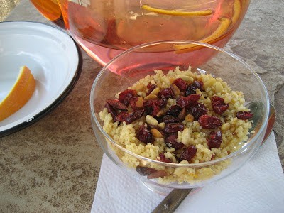 Couscous Salad with Cranberries and Pine Nuts