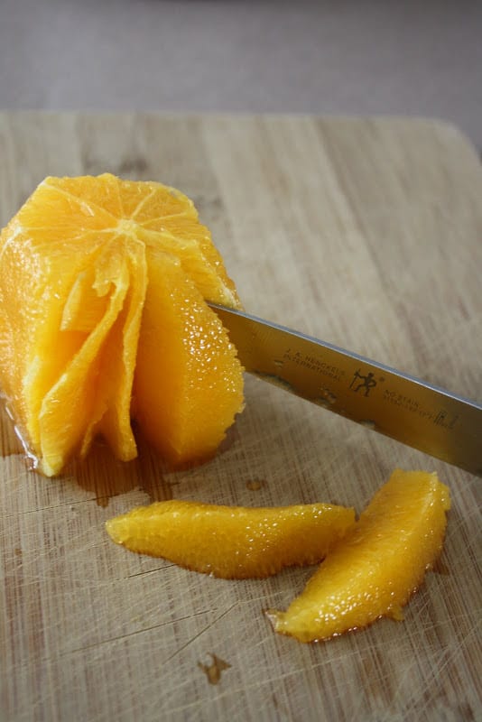 How to supreme a citrus fruit