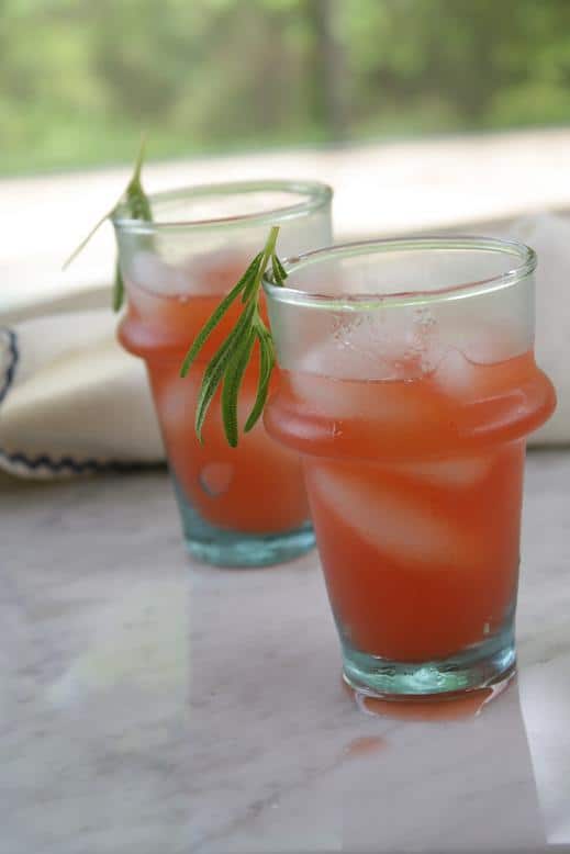 Rosemary Strawberry Lemonade