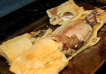 Whole Fish Baked in Salt Crust